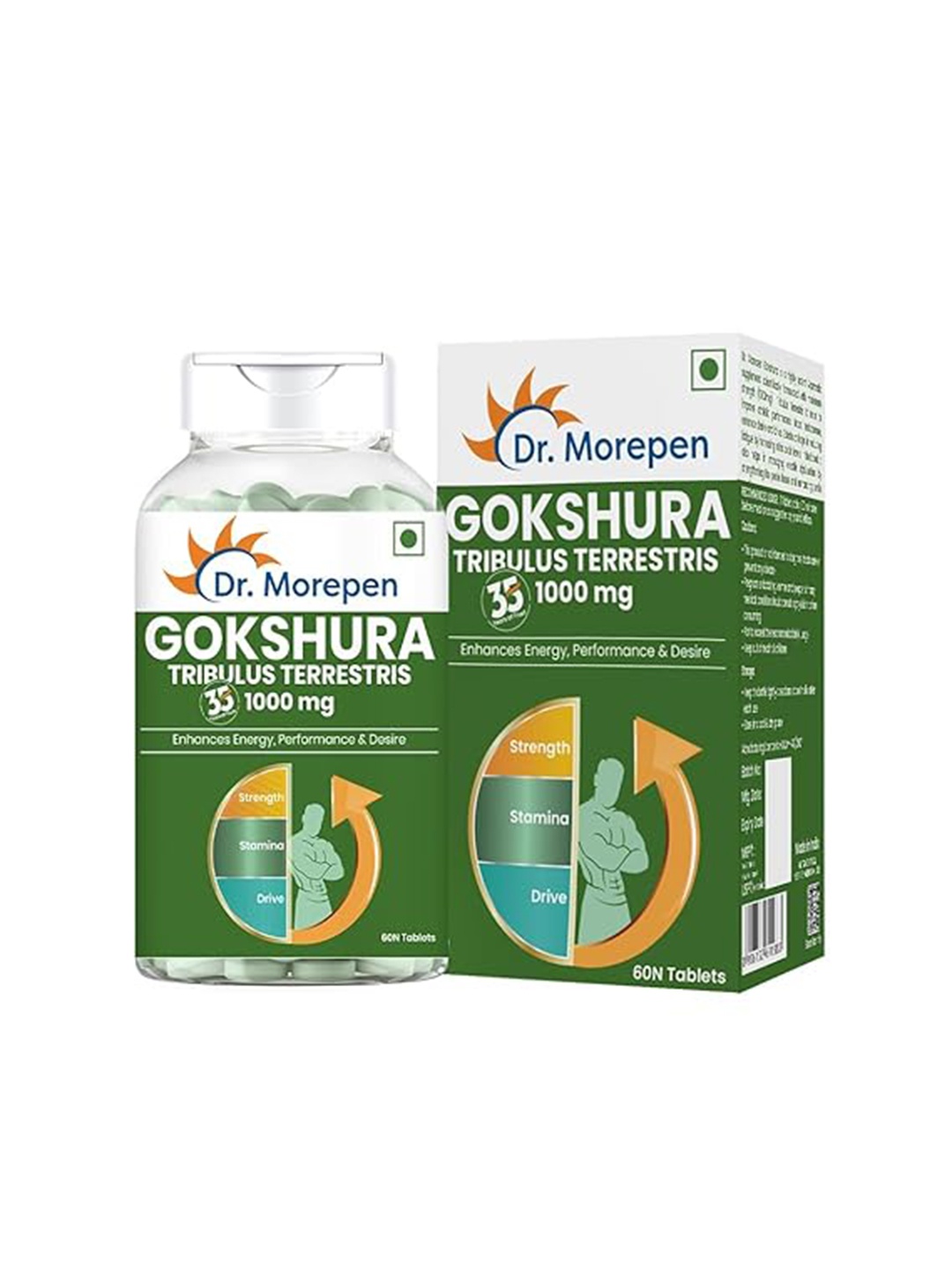 

Dr. Morepen Gokshura Tablets - 60 Tablets, Green