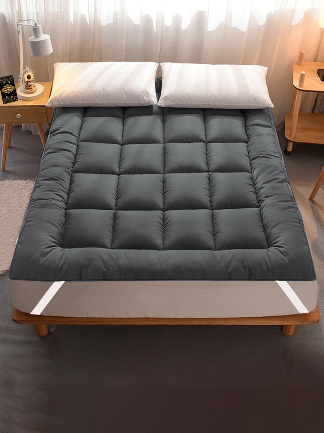 

Adbeni Grey 600 GSM Microfiber Breathable Mattress Protector