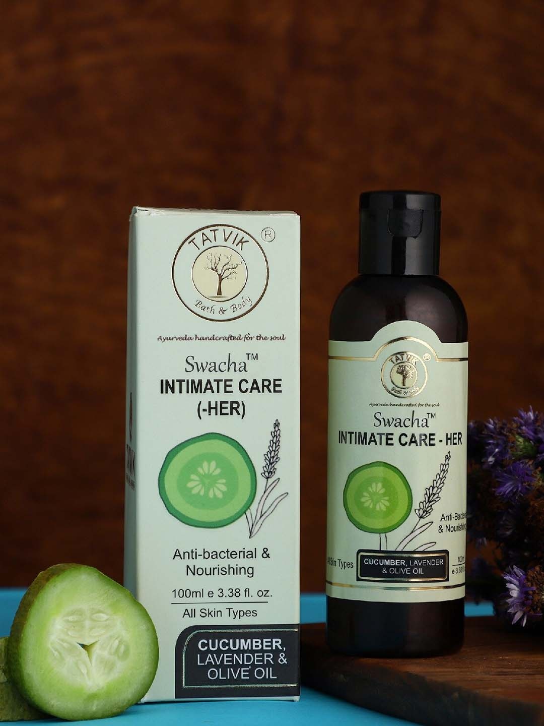 

TATVIK Swaccha Intimate Care Oil (Her) Anti Bacterial & Nourishing - 100ml, White