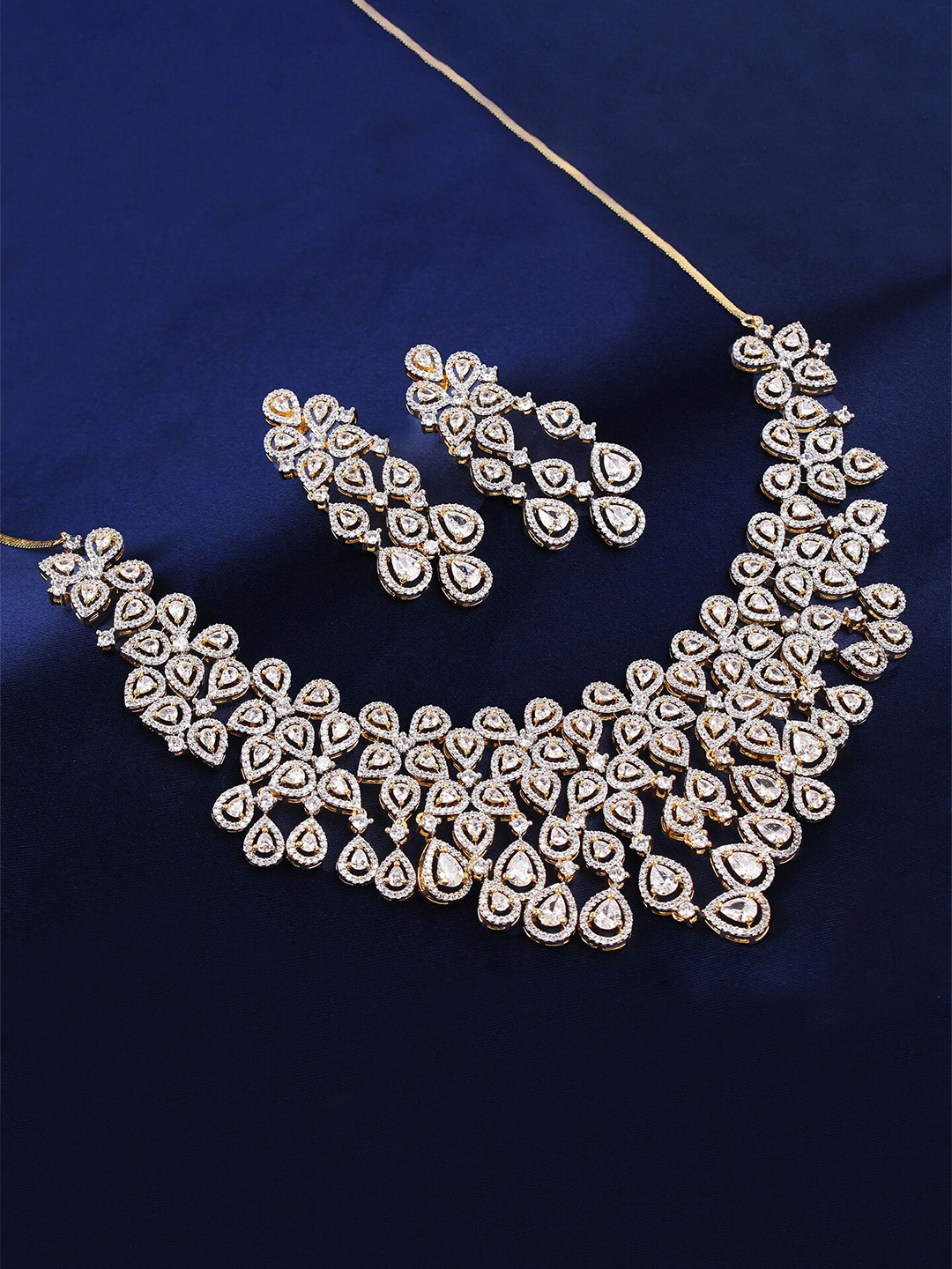 

Mirana Gold-Plated Davina Stones Studded Jewellery Set