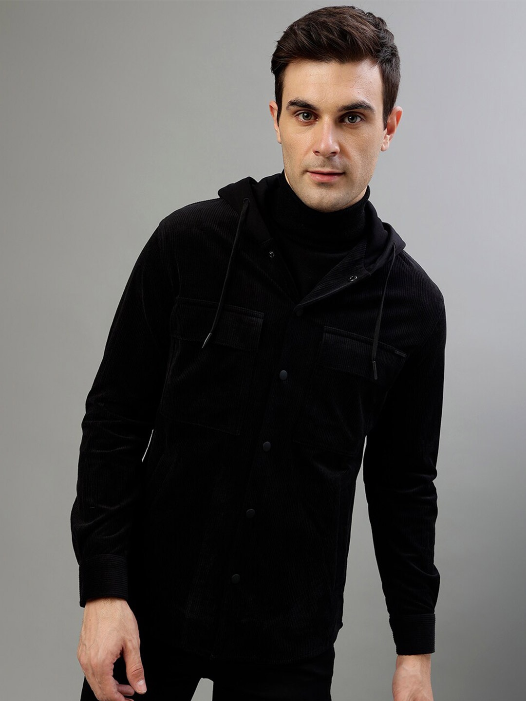 

Antony Morato Hooded Front-Open Sweatshirt, Black