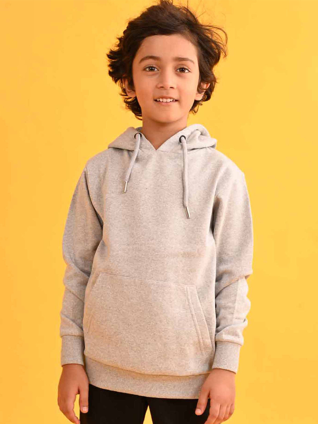

Anthrilo Boys Hooded Fleece Sweatshirt, Grey