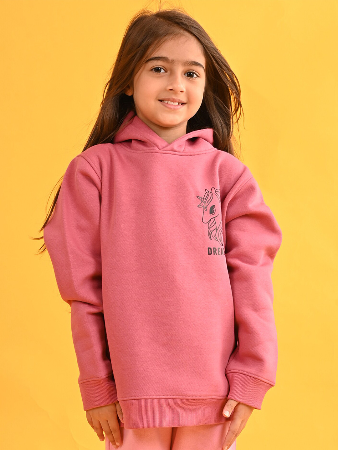 

Anthrilo Girls Hooded Fleece Sweatshirt, Pink