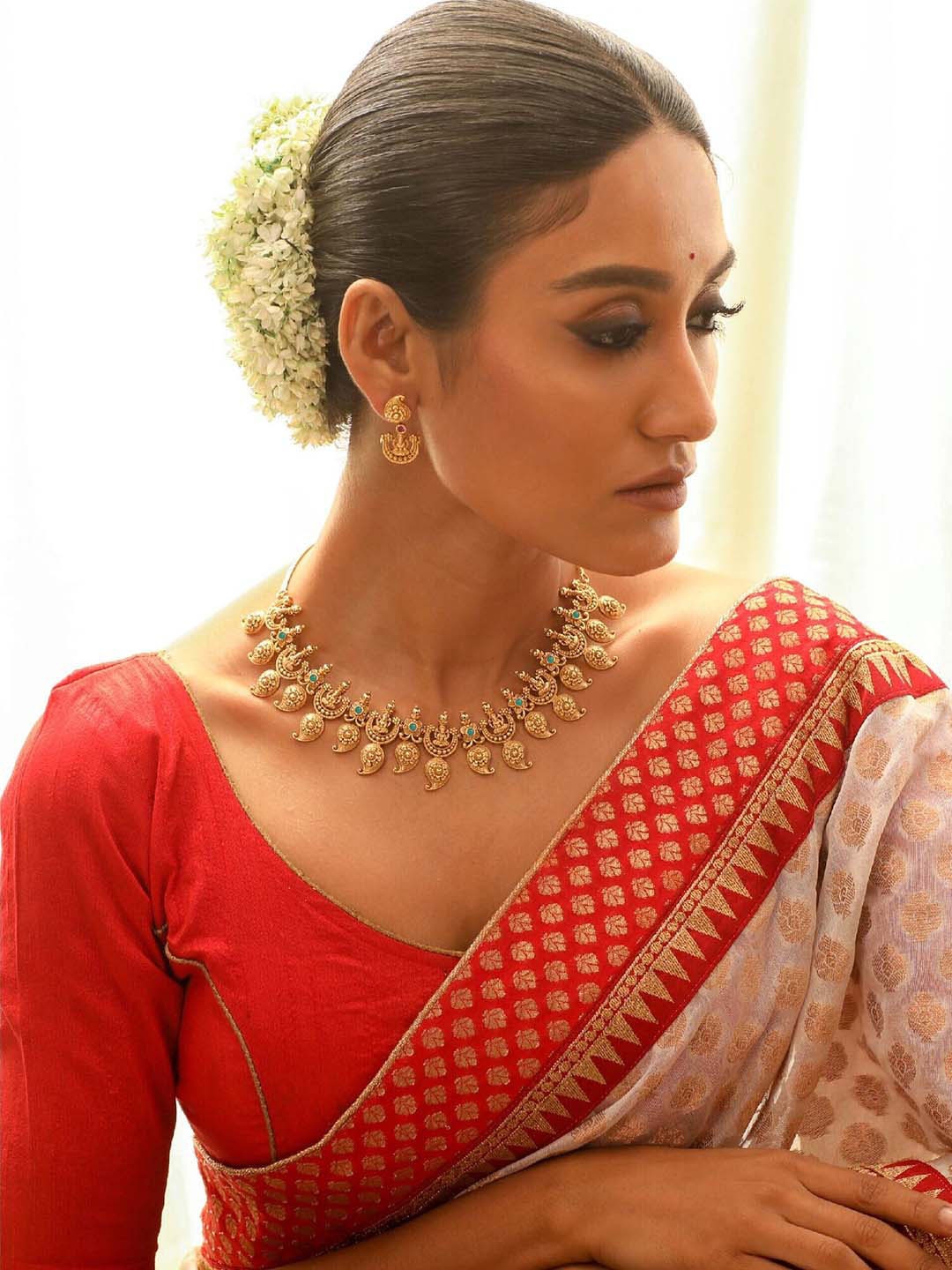 

Tarinika Gold-Plated CZ-Studded Jewellery Set