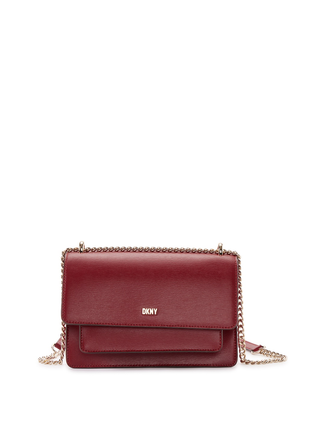 

DKNY Textured Structured Leather Sling Bag, Beige