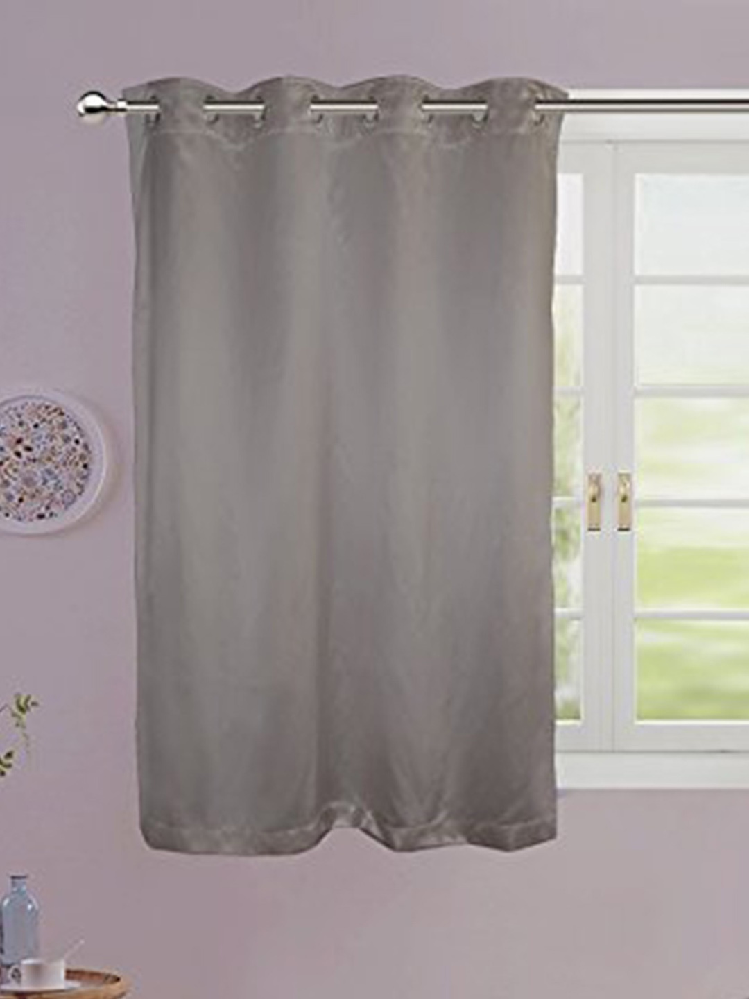 

Lushomes Grey Black Out Window Curtain