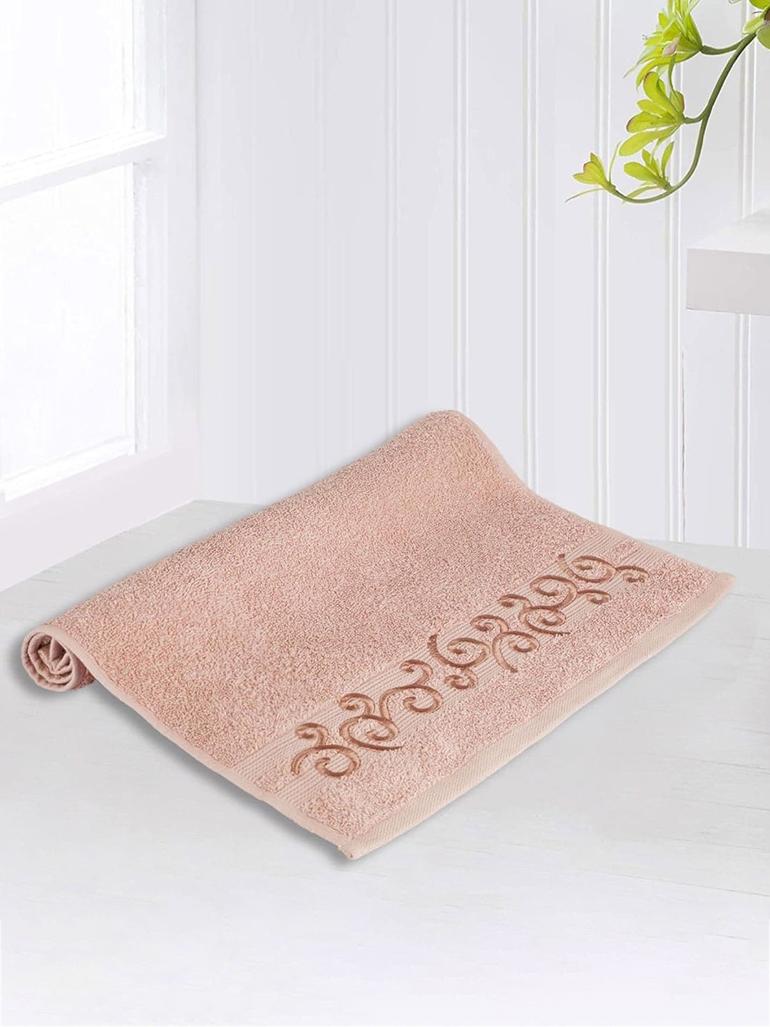 

LUSH & BEYOND Peach Self-designed 500 GSM Cotton Hand Towel