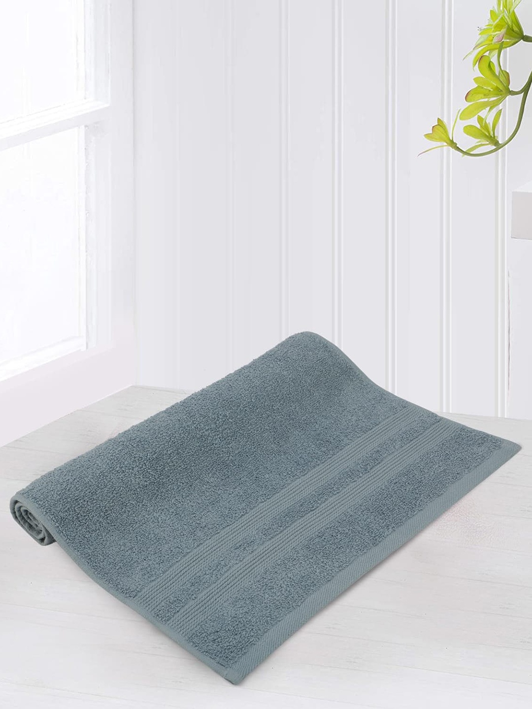 

LUSH & BEYOND Blue Self-designed 500 GSM Cotton Hand Towel
