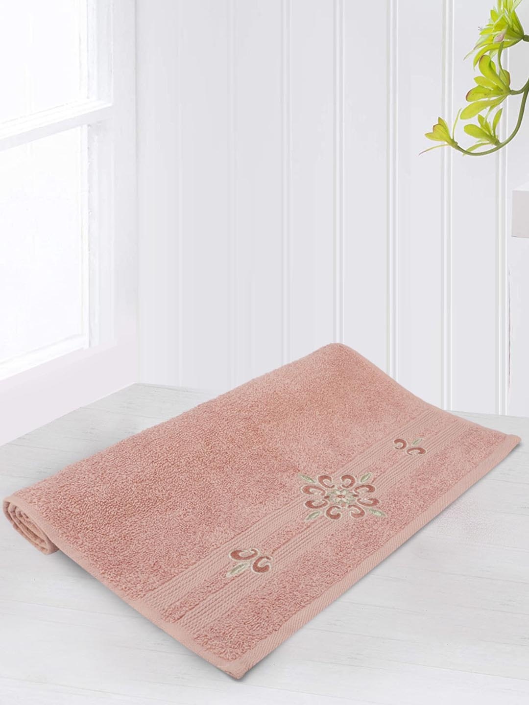 

LUSH & BEYOND Peach Self-designed 500 GSM Cotton Hand Towel