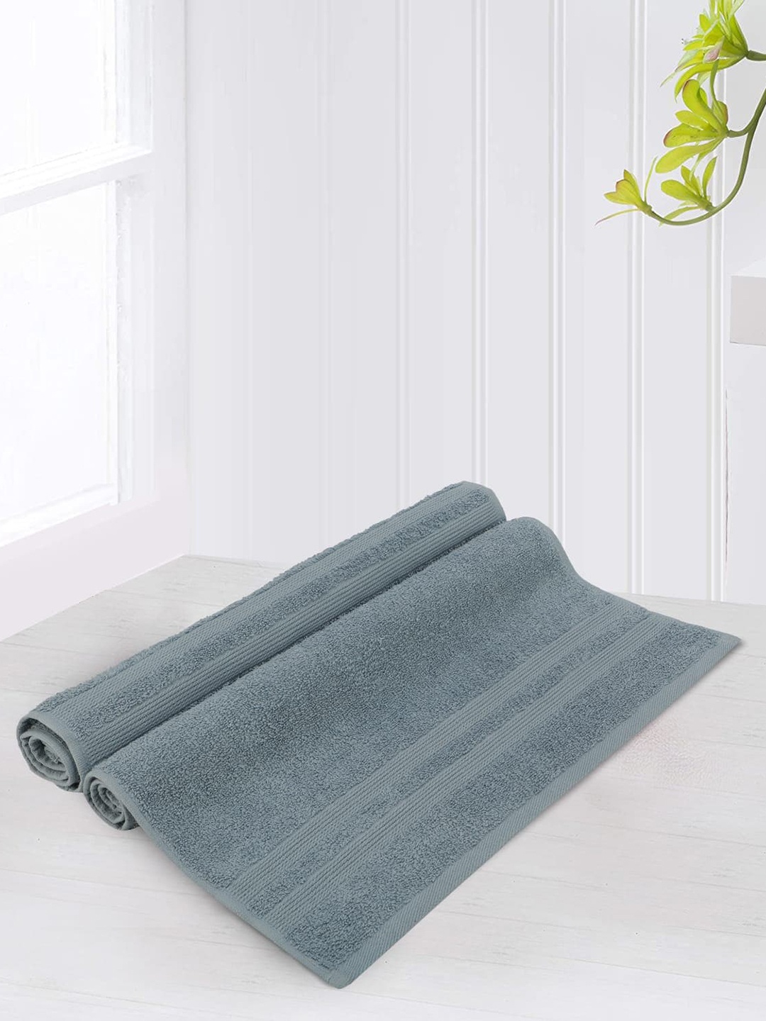 

LUSH & BEYOND Blue 2 Pieces Cotton 500 GSM Hand Towels