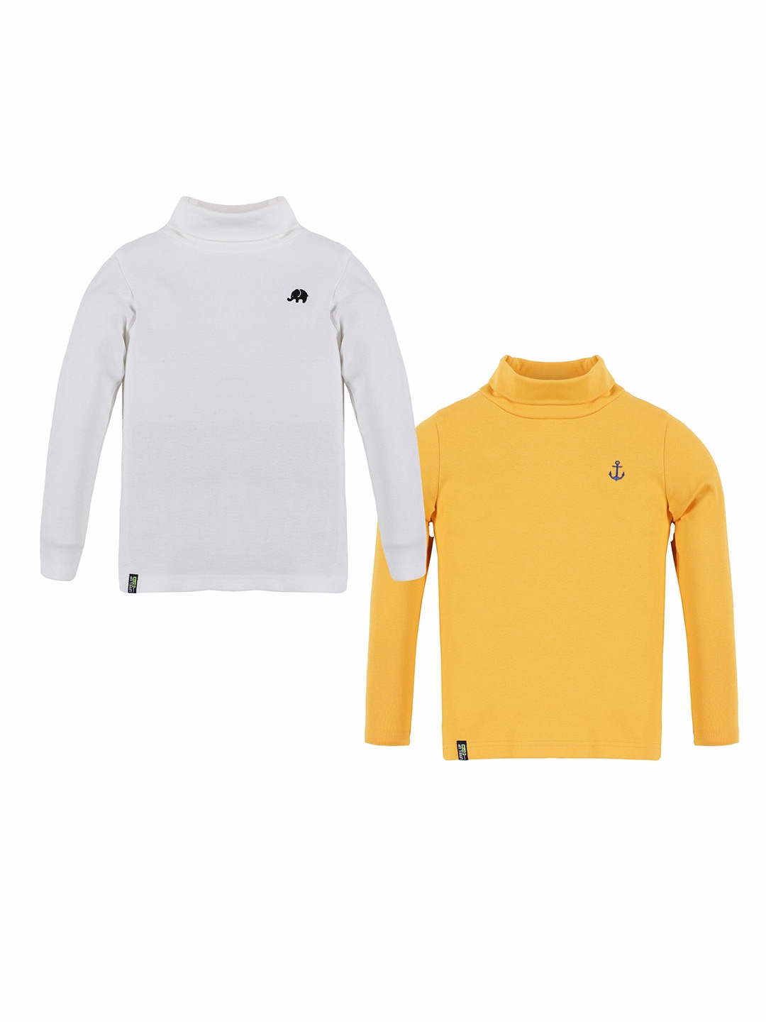 

3PIN Boys Pack Of 2 Cotton T-shirts, Yellow