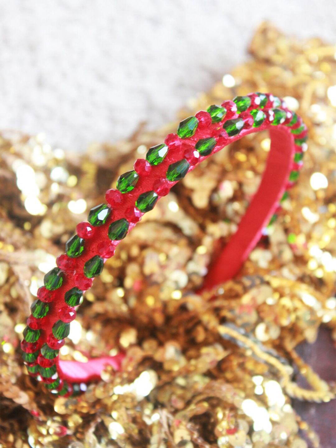 

Choko Girls Embellished Hairband, Red