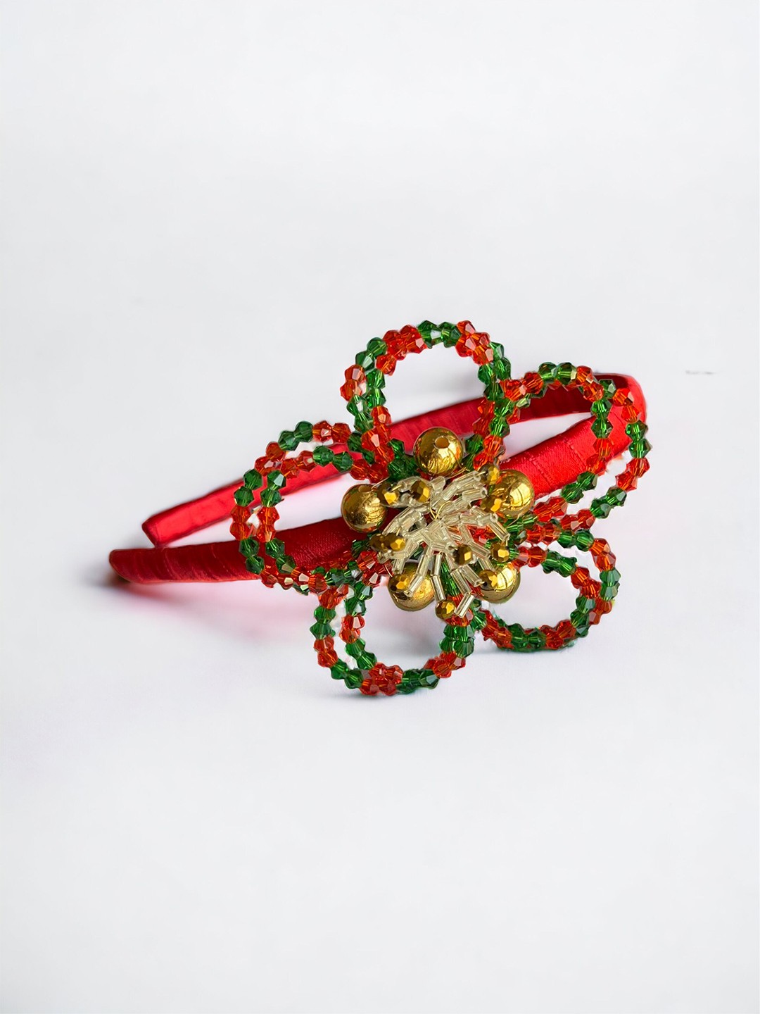 

Choko Santa's Xmas Floral Hair Band, Red