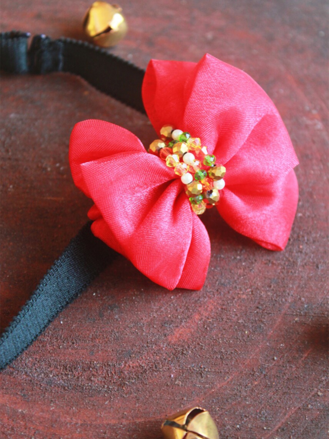 

Choko Girls Embellished Adjustable Hairband, Red