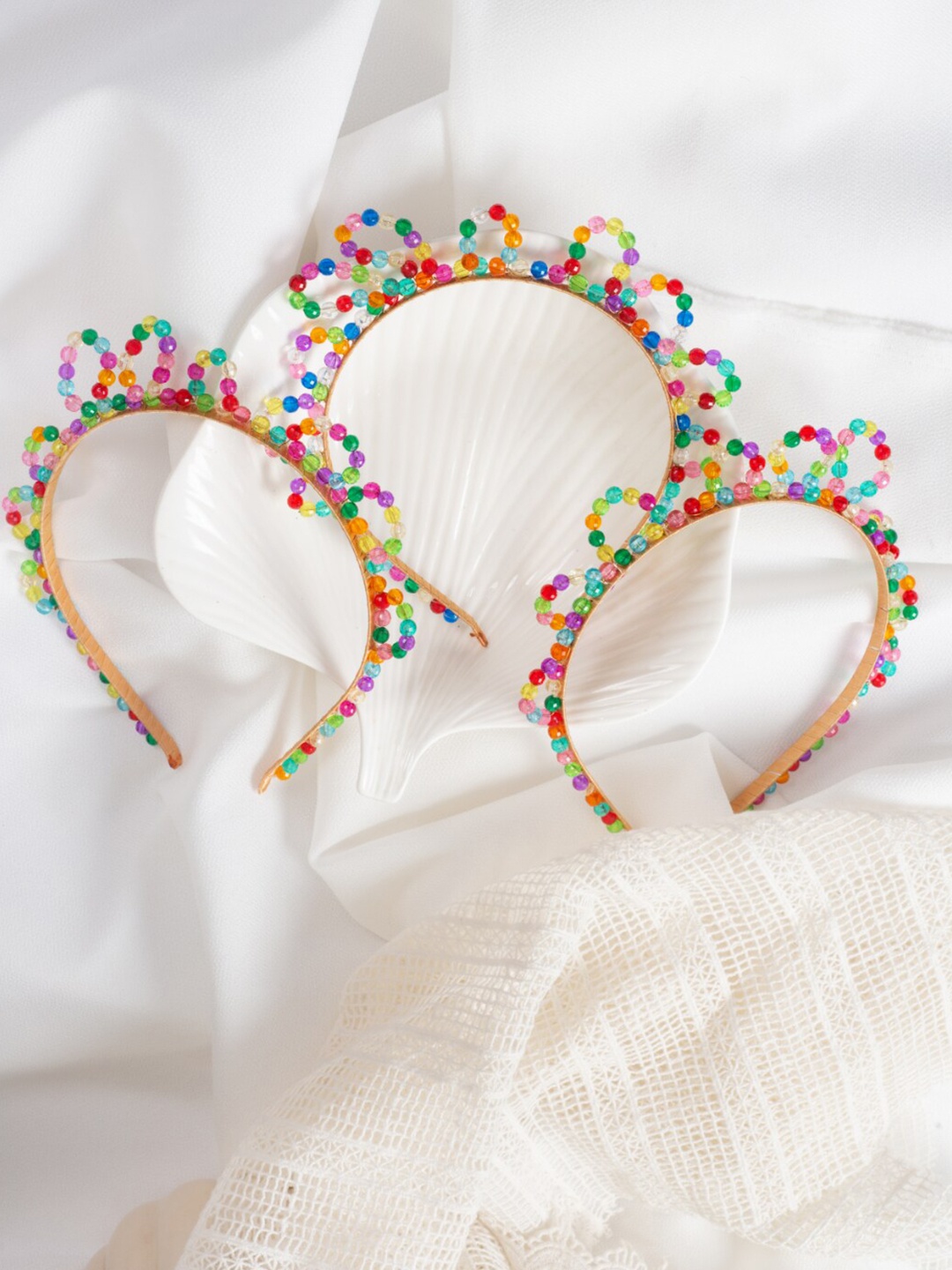 

Choko Beaded Hairband, Green
