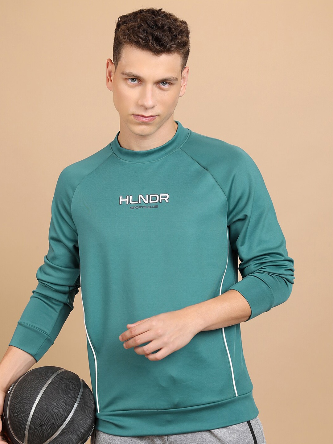 

HIGHLANDER Typography Printed Pullover, Green