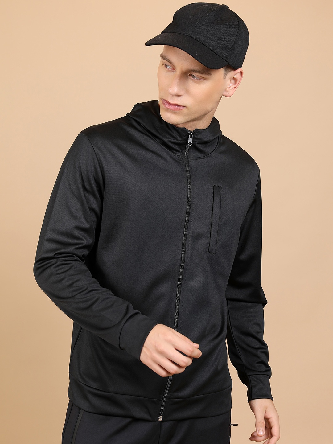 

HIGHLANDER Hooded Bomber Jacket, Black