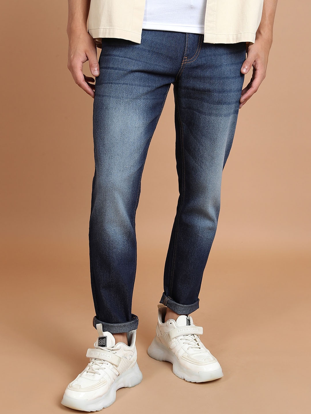 

HIGHLANDER Men Blue Slim Fit Mid Rise Clean Look Stretchable Jeans