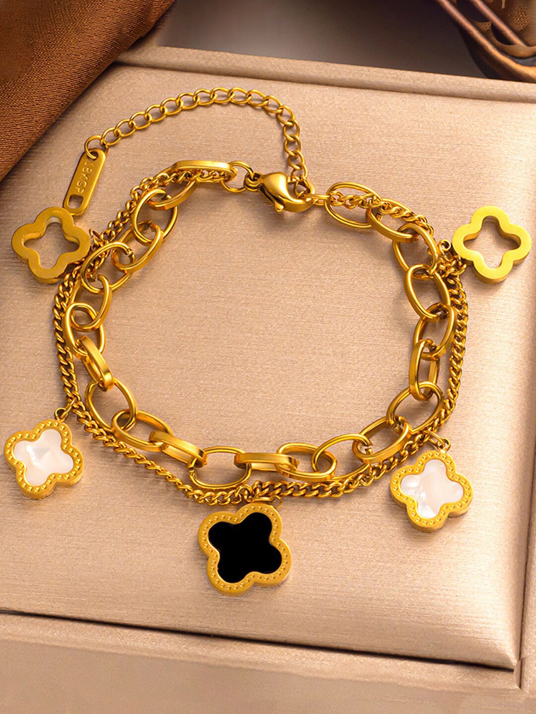 

Designs & You Gold-Plated Stainless Steel Wraparound Bracelet