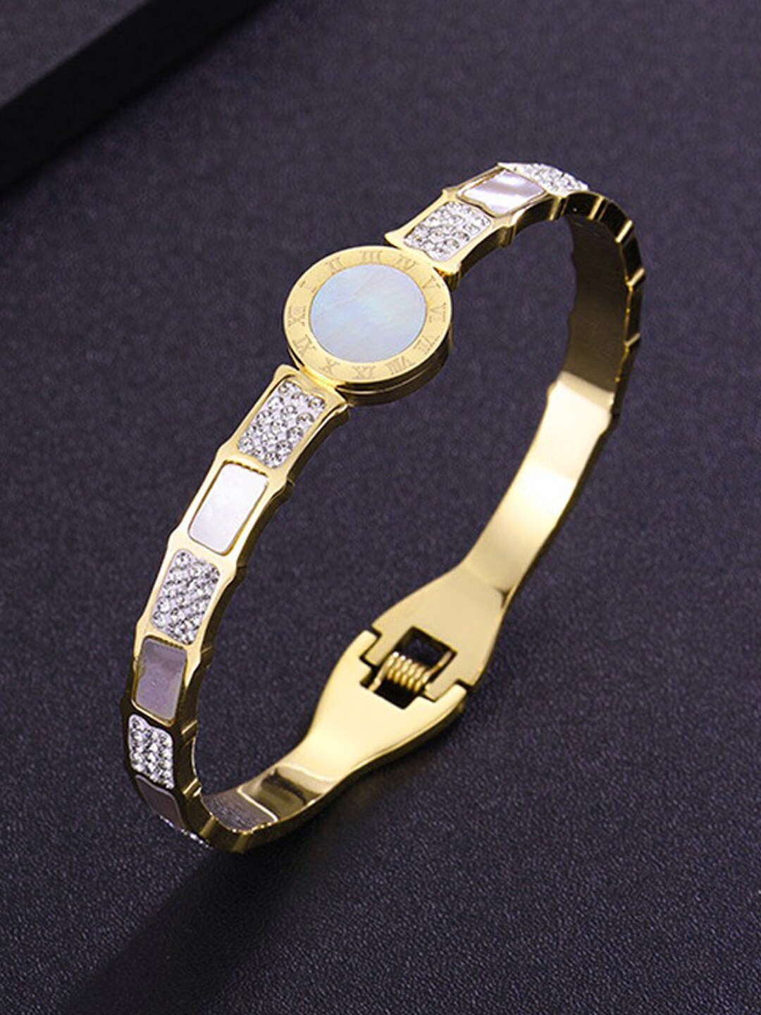 

Designs & You Women Gold-Plated Bangle-Style Bracelet