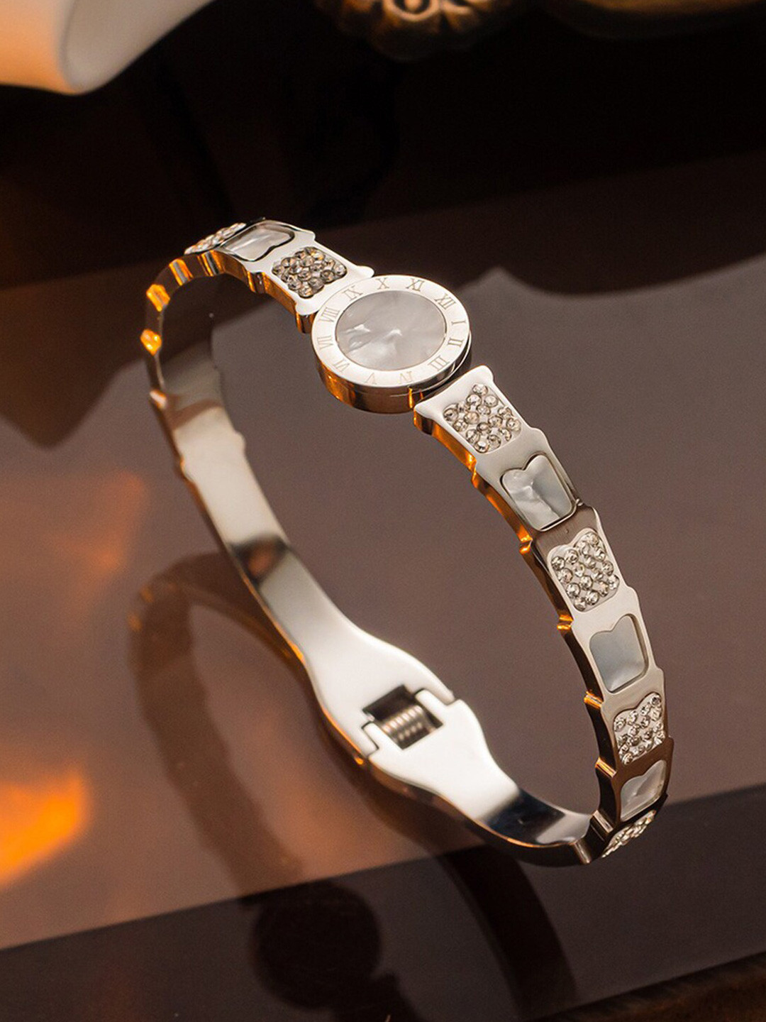 

Designs & You Silver-Plated Bangle-Style Bracelet