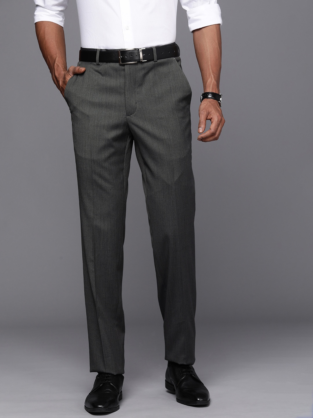 

Raymond Men Formal Trousers, Grey