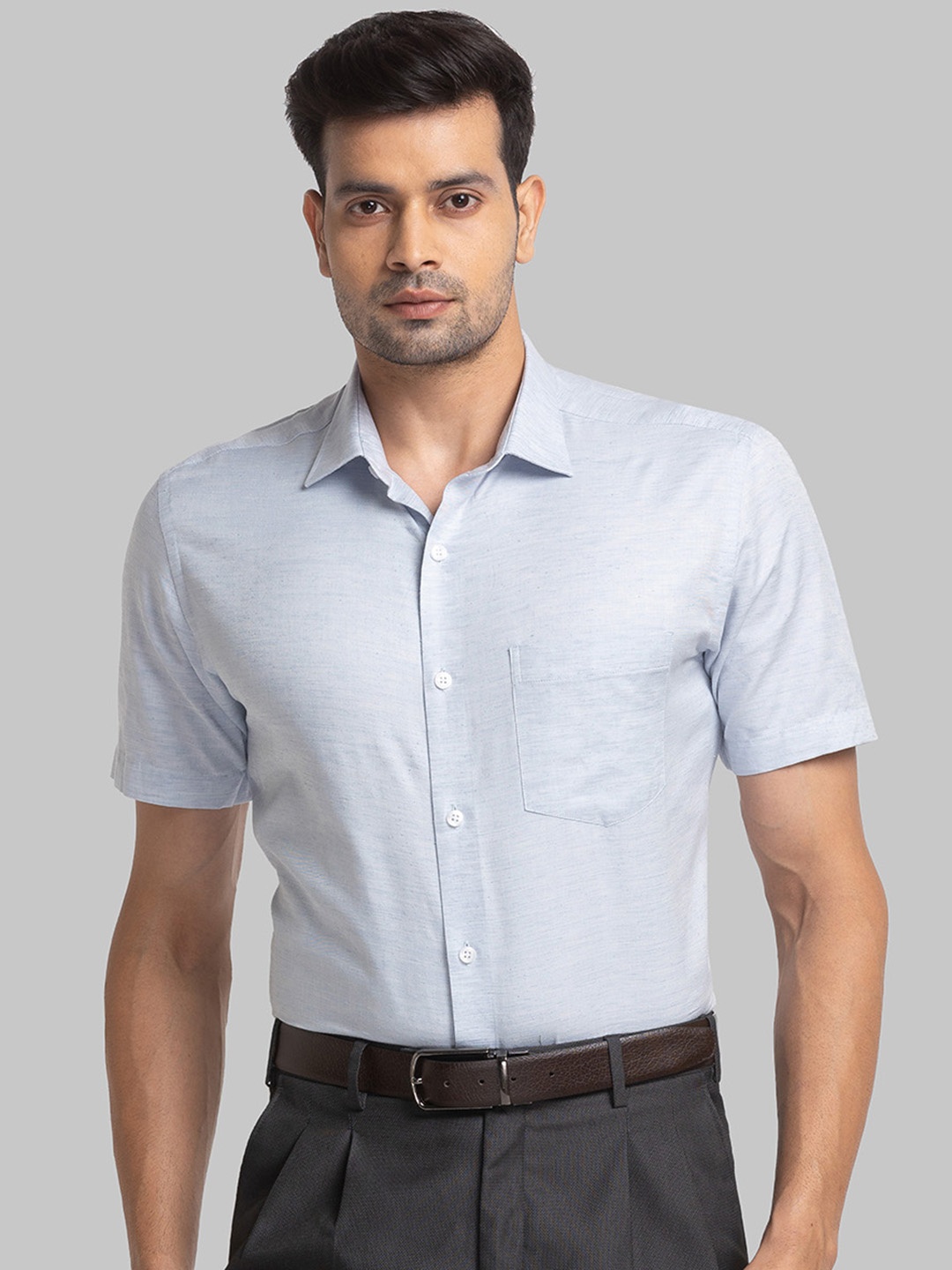 

Park Avenue Solid Formal Shirt, Blue