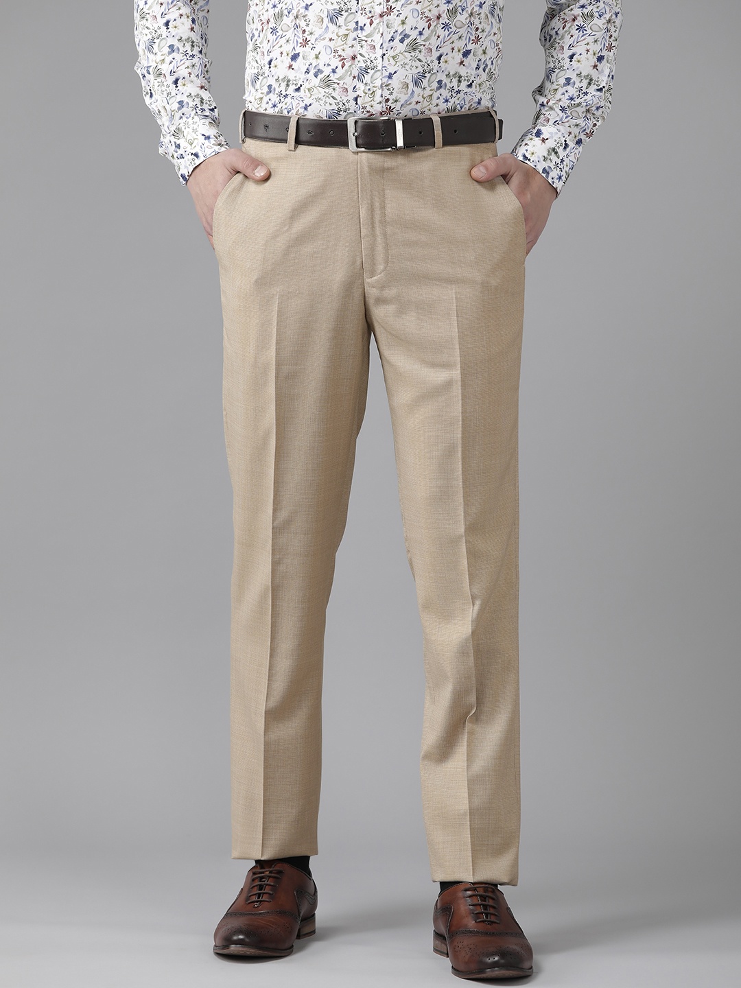 

Park Avenue Men Formal Trousers, Beige