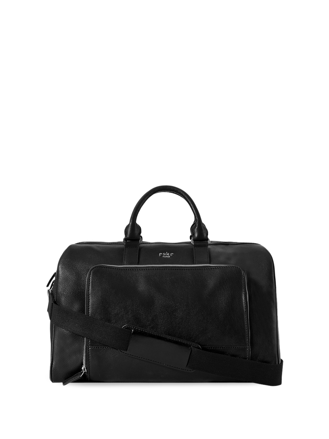 

Eske Leather Truder Duffel Bag, Black