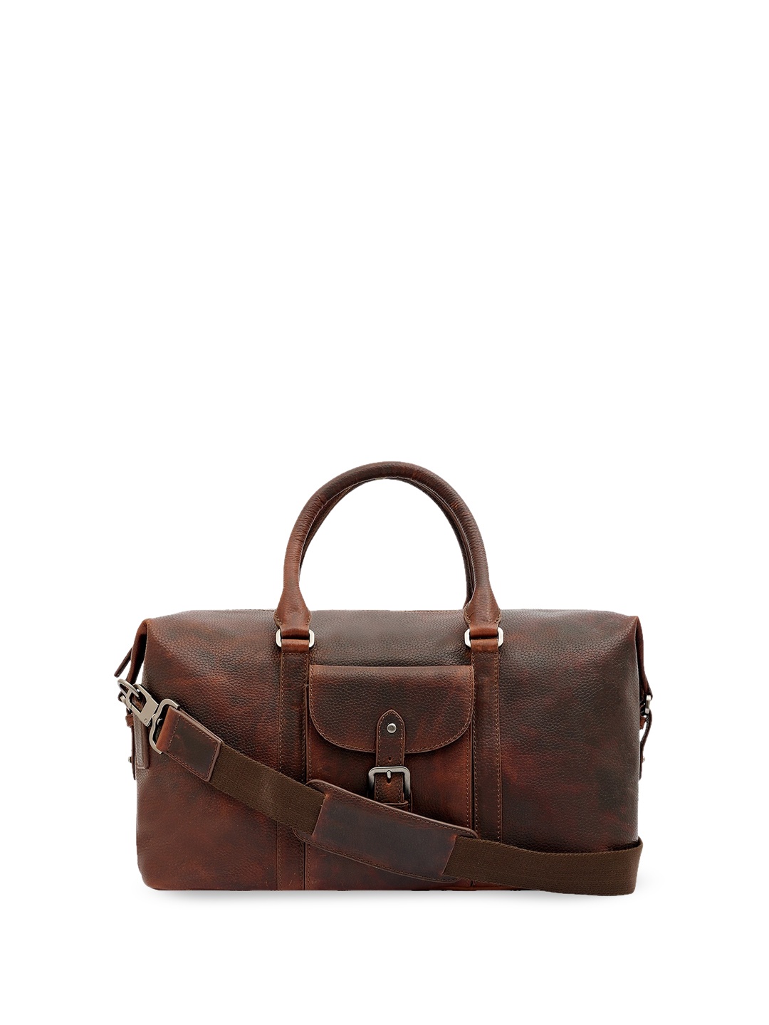 

Eske Textured Leather Large Duffel Bag, Brown