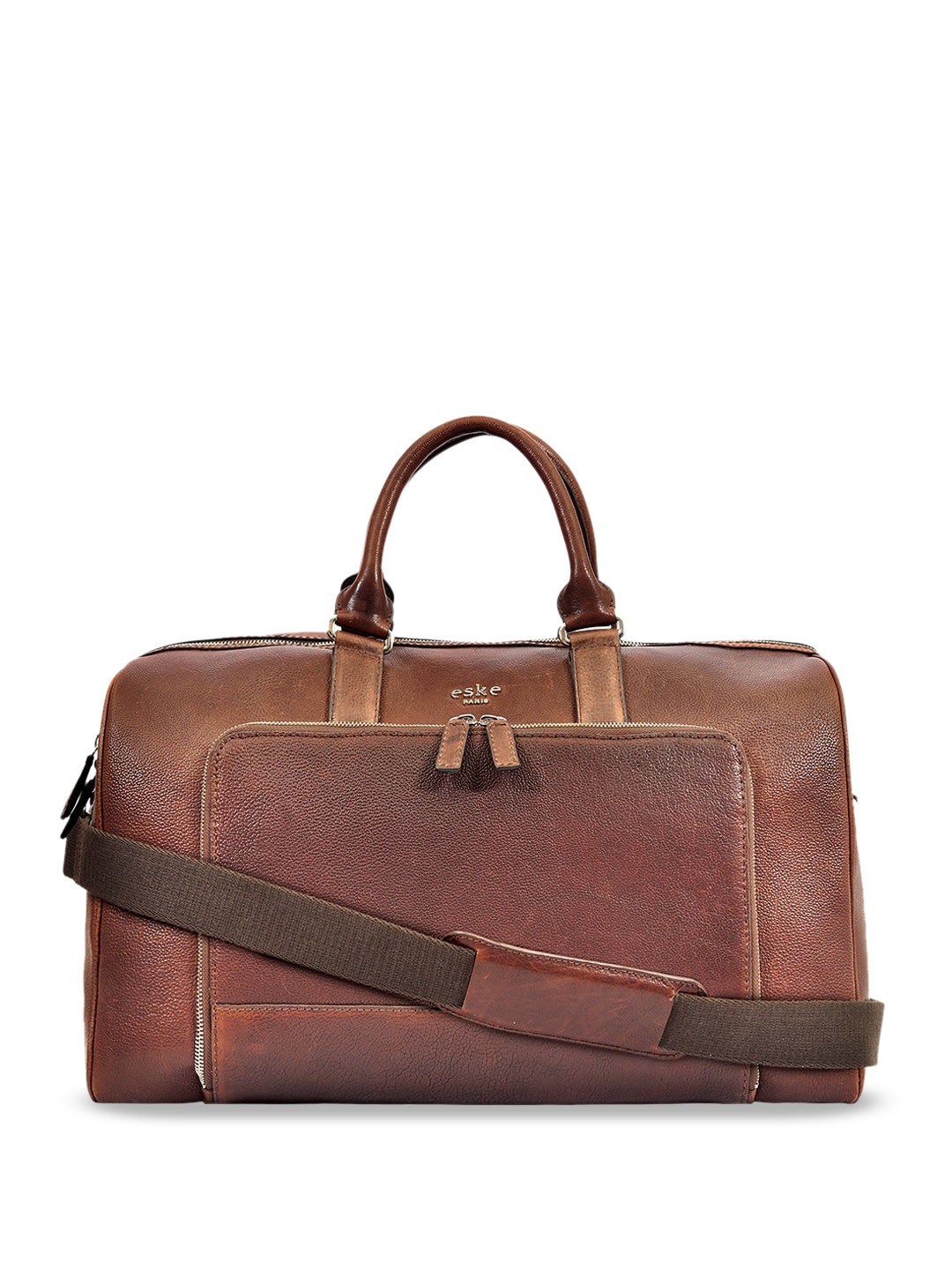 

Eske Textured Large Truder Duffel Bag, Brown