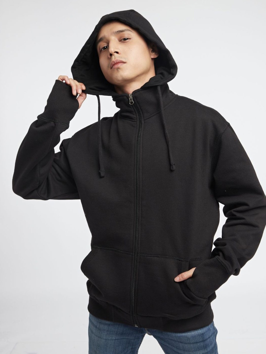 

Kosha Fleece Hooded Sweatshirt, Black