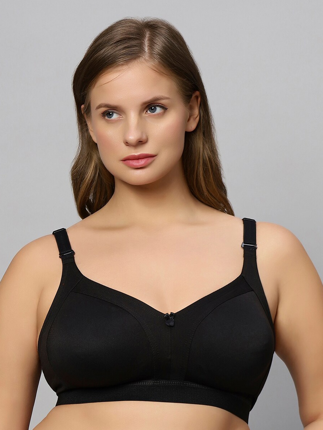 

Bluenixie Plus size Full Coverage Bra With All Day Comfort, Black