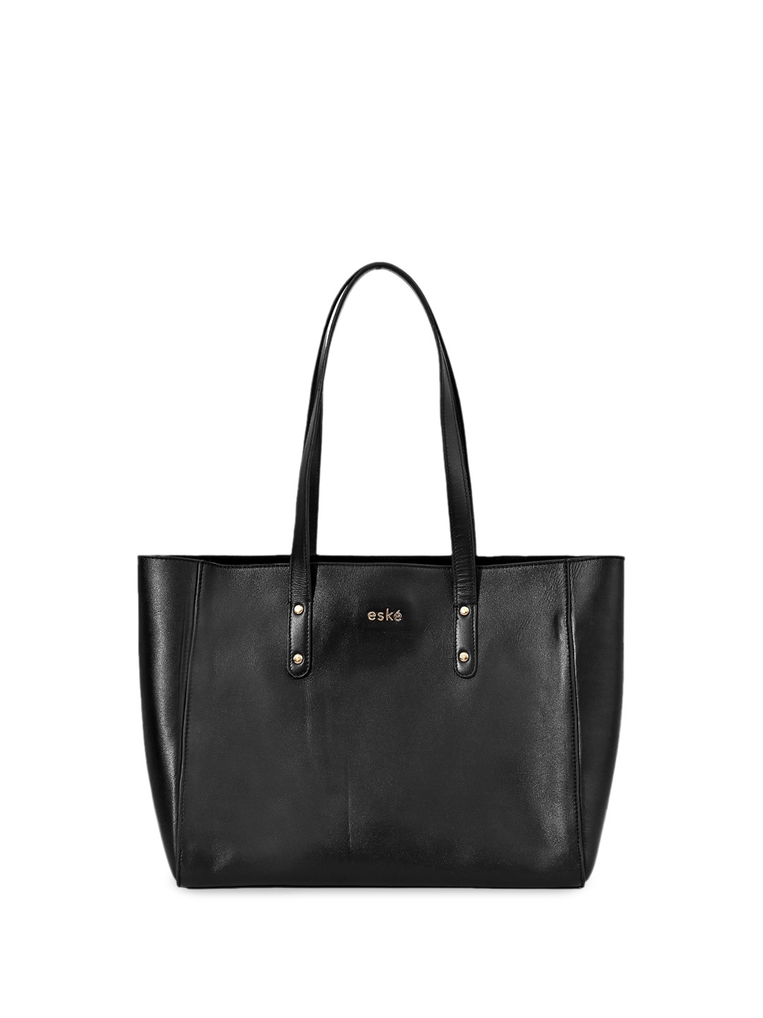 

Eske Structured Leather Shoulder Bag, Black