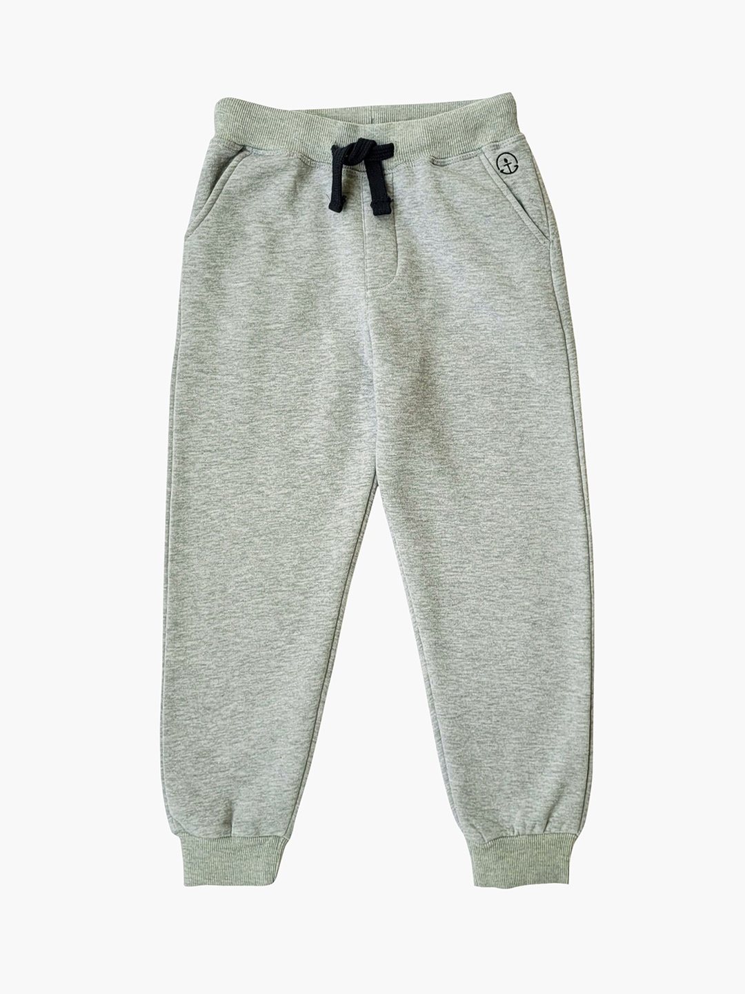 

Campana Boys Mid-Rise Fleece Joggers, Grey melange