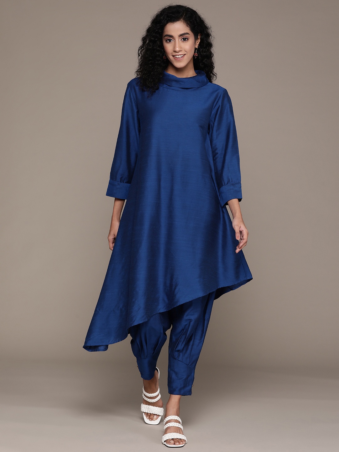 

aarke Ritu Kumar Women Regular Kurta with Palazzos, Blue