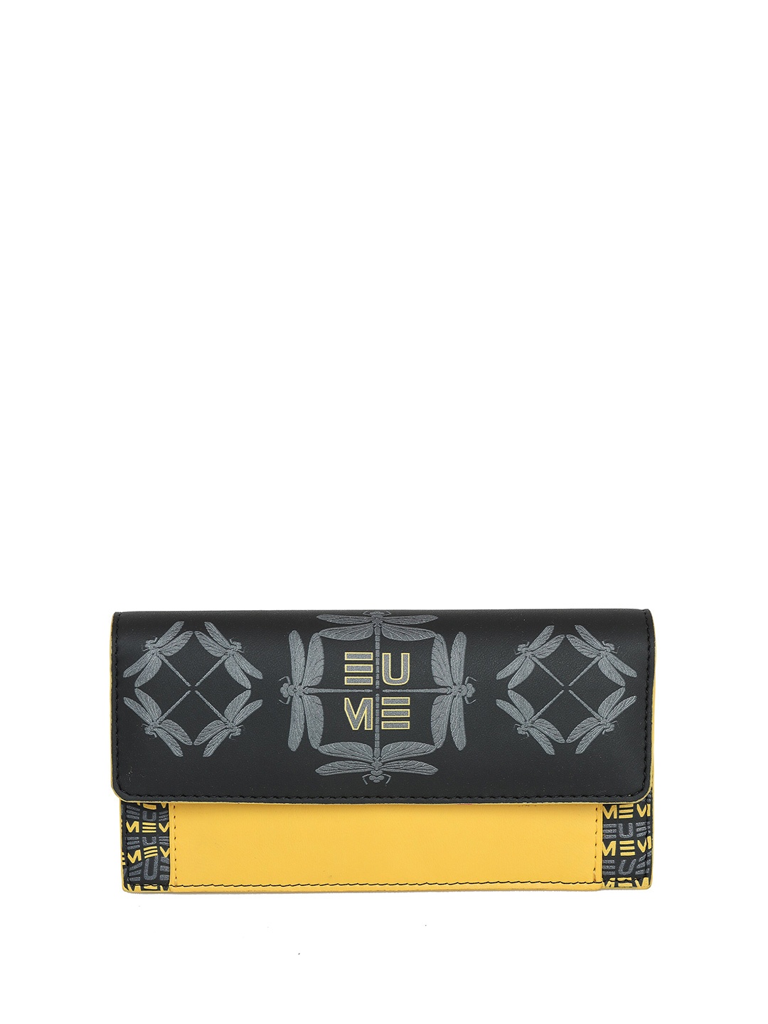 

EUME Women Printed Vegan Leather, Black