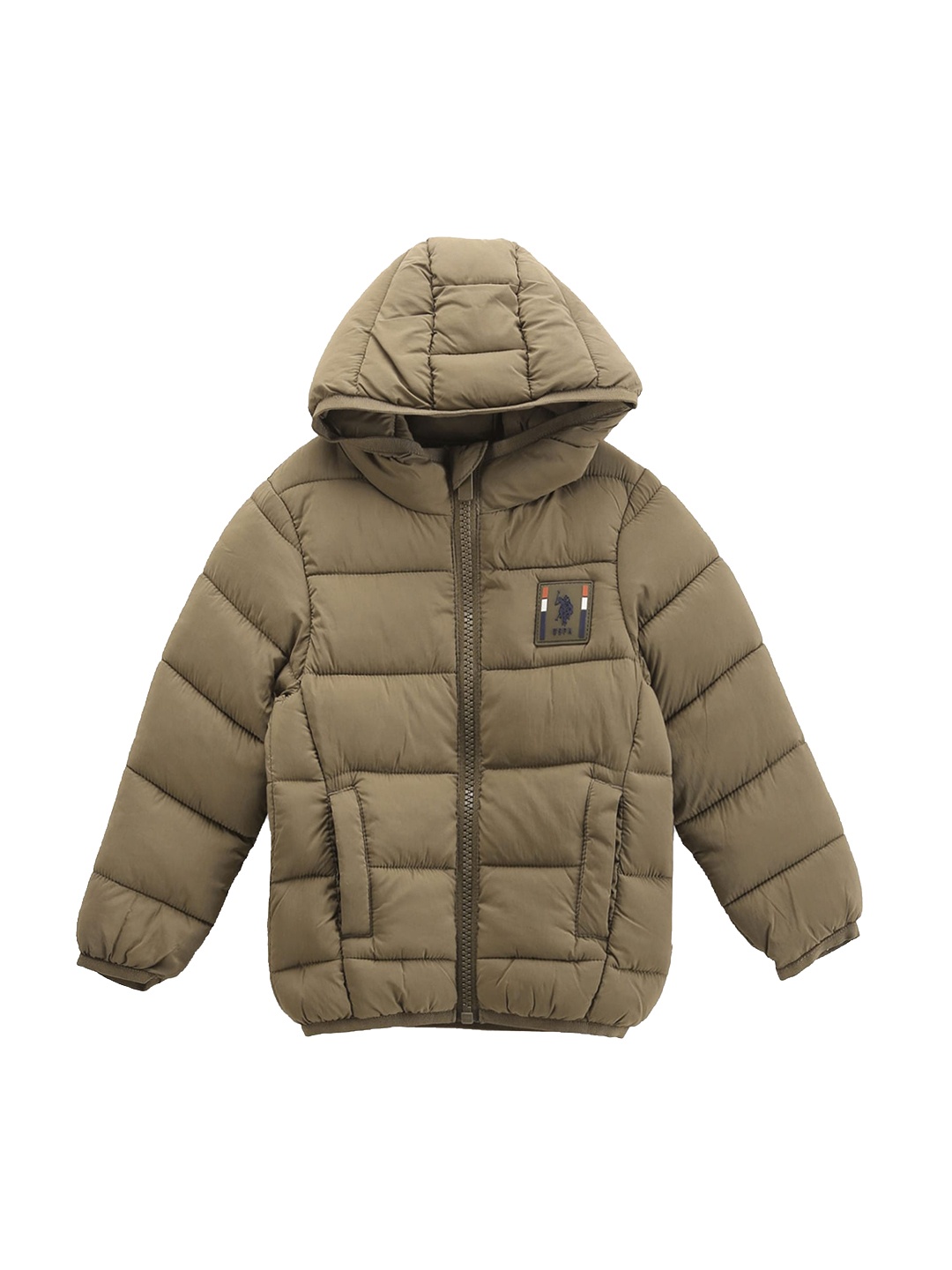 

U.S. Polo Assn. Kids Boys Hooded Puffer Jacket, Green