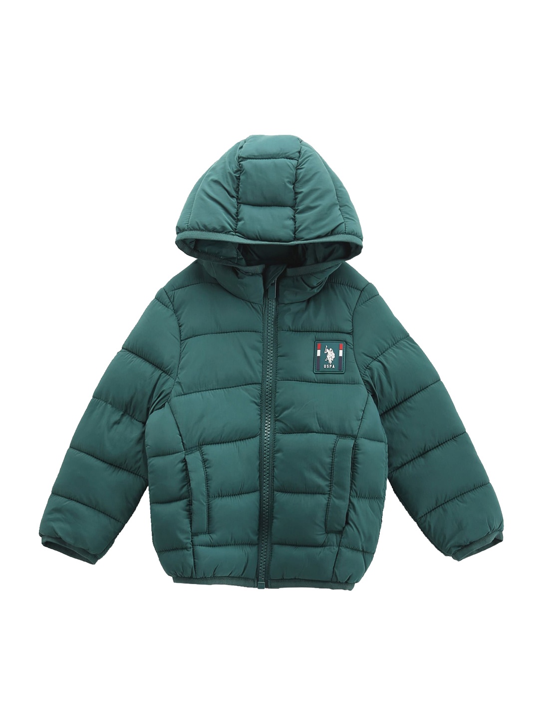 

U.S. Polo Assn. Kids Boys Puffer Lightweight Outdoor Jacket, Green