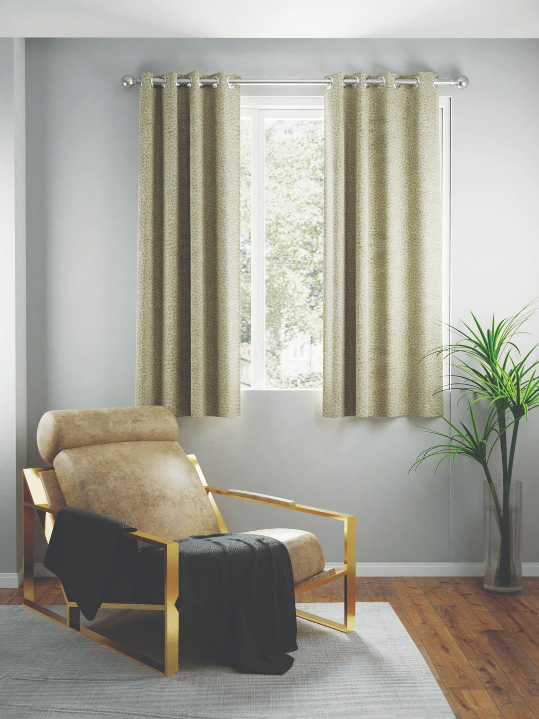 

BIANCA TREMEZZO Green 2 pieces Abstract Room Darkening Window Curtain