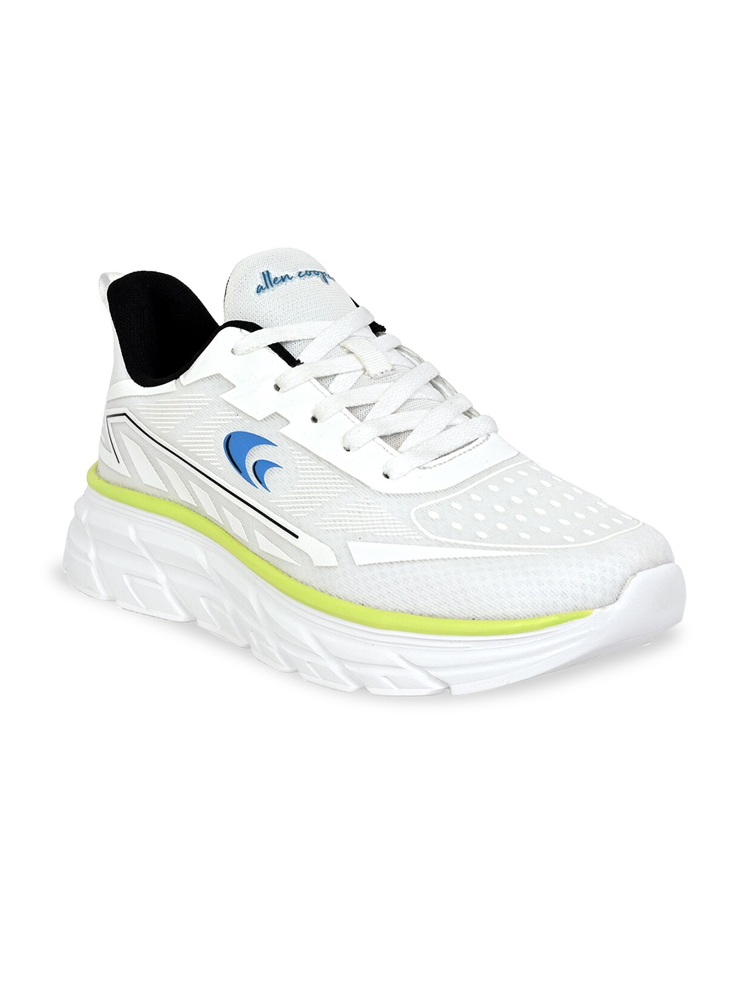 

Allen Cooper Men Anti Odour Durable Road Running Shoes, White