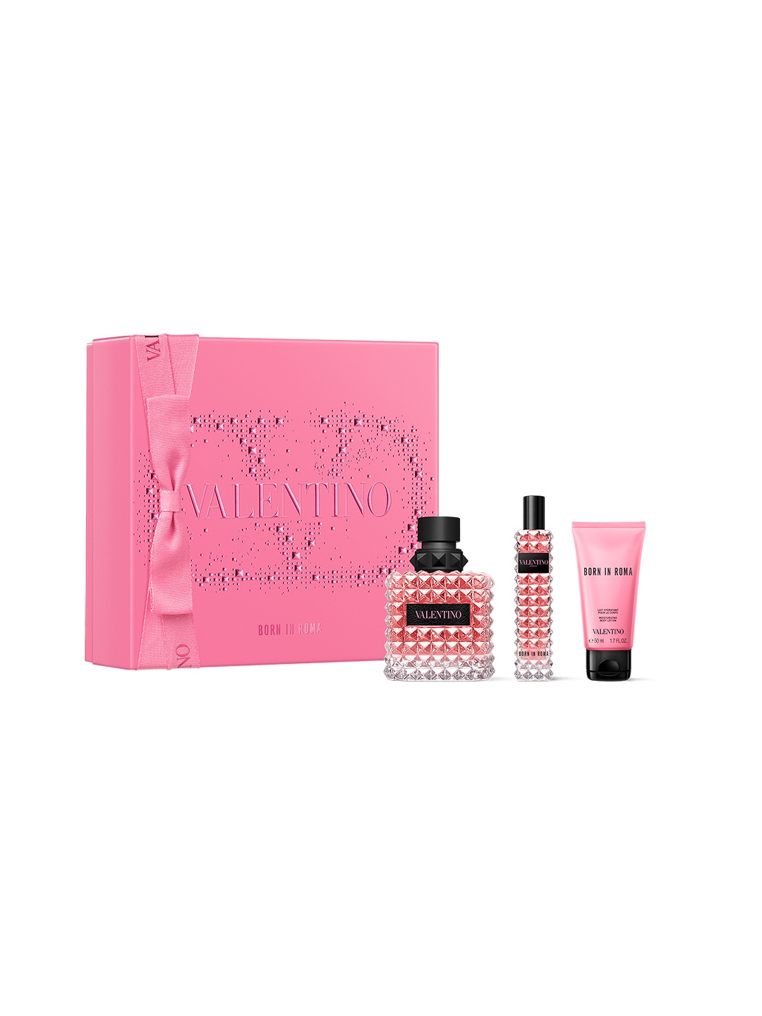 

Valentino Women Born In Roma Donna Set - EDP100ml + Body Lotion50ml + Travel Size15ml, Black