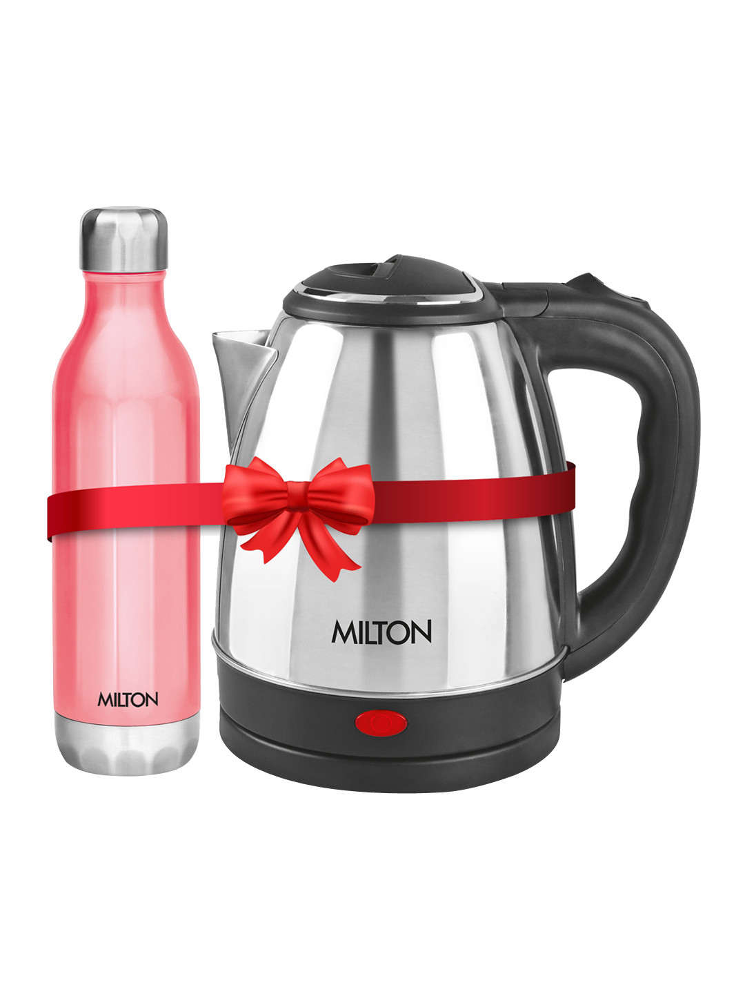 

Milton Go Electro Kettle 1.5 L and Bliss 900 Pink Stainless Steel Water Bottle 790 ml