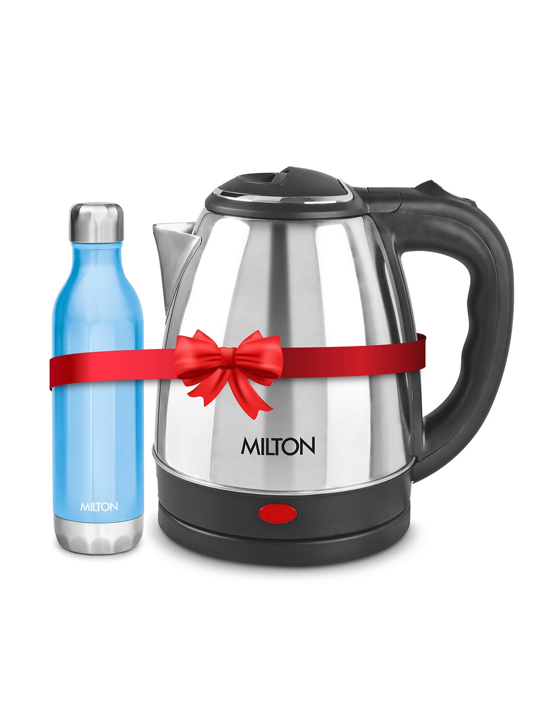 

Milton Go Electro Kettle 1.5 L and Bliss 600 Blue Stainless Steel Water Bottle 500 ml