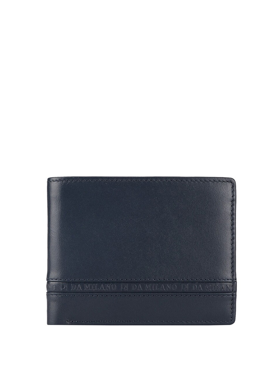 

Da Milano Leather Two Fold Wallet, Blue