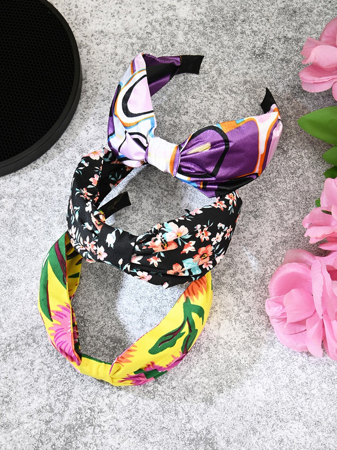 

BuckleUp Set of 3 Hairband, Purple