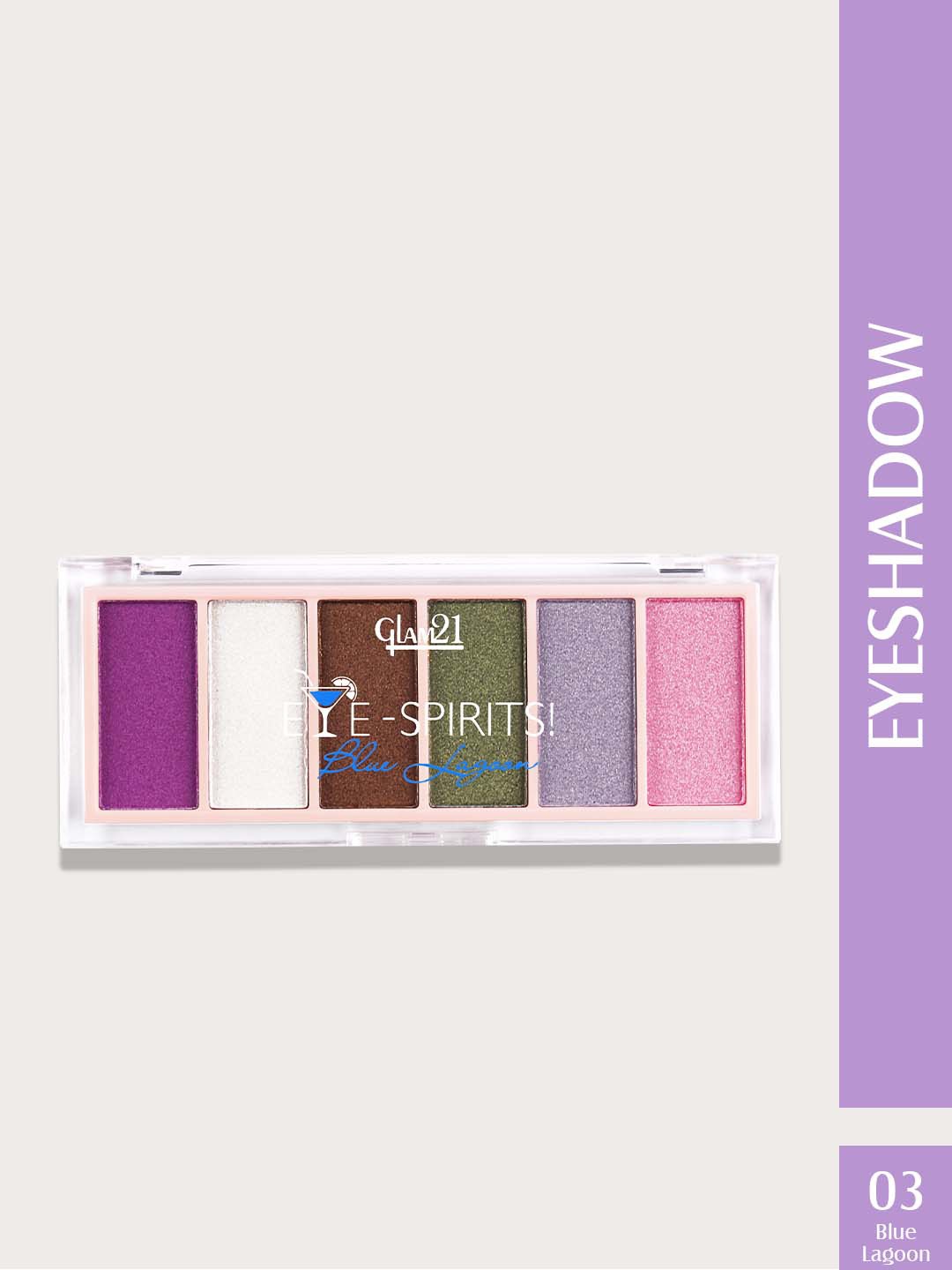 

GLAM21 Eye Spirits Eye Shadow Palette - 18g - Lagoon 03, White
