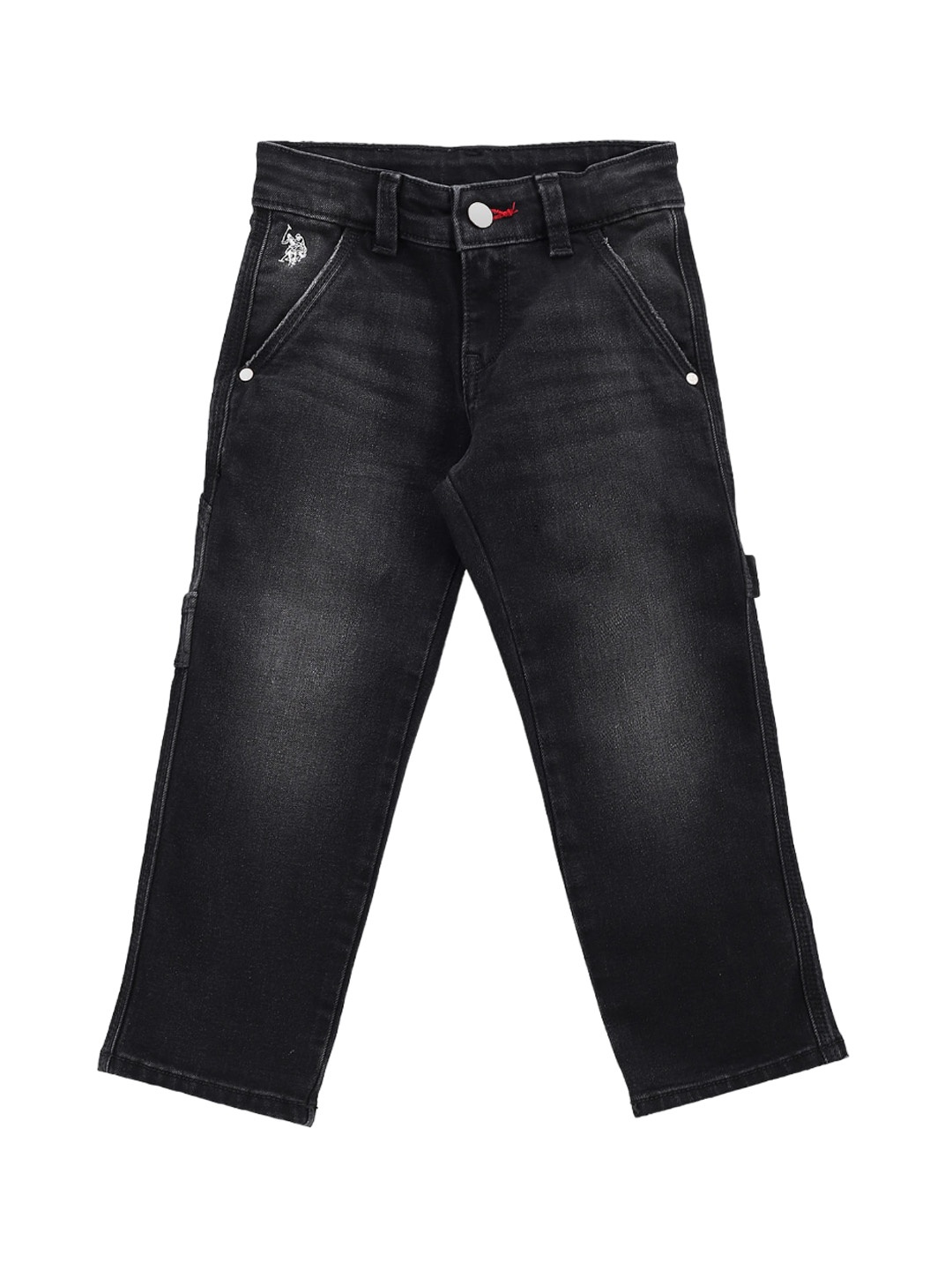 

U.S. Polo Assn. Kids Boys Light Fade Classic Stretchable Jeans, Black