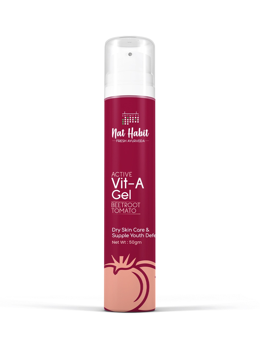 

Nat Habit Active Vit-A Face Gel Beetroot Tomato - 50g, Maroon