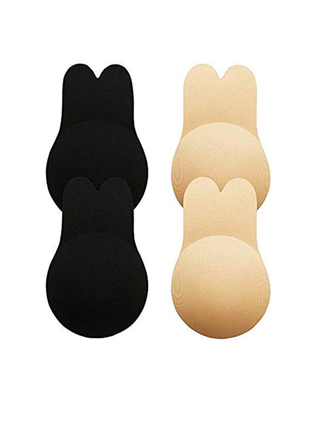 

Krelin Set Of 2 Reusable Silicone Nipple Covers Lingerie Accessories, Black